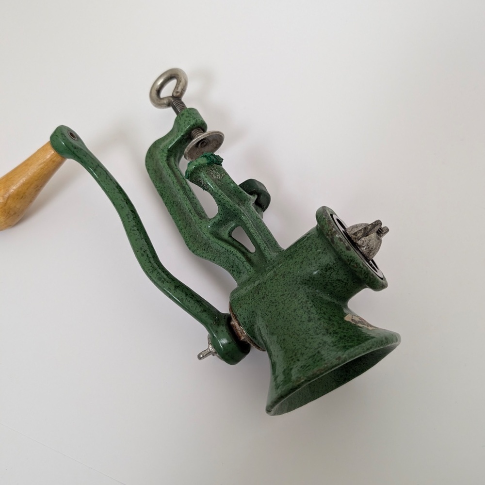Spong Cast Iron Meat Grinder Hand Crank London England Antique - Picture 4 of 14